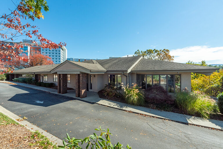 View of the exterior of our drug and alcohol rehab in Asheville.